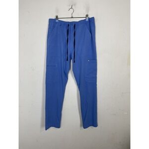 FIGS Mens Scrub Pants Large Blue Cairo Cargo Basic Classic Straight 1602 Work